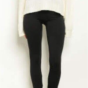 Black Buttery Fleece Leggings